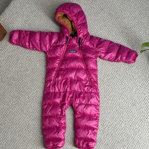 Patagonia Infant Hi-Loft Down Sweater Bunting - pink 6-12 months Snowsuit